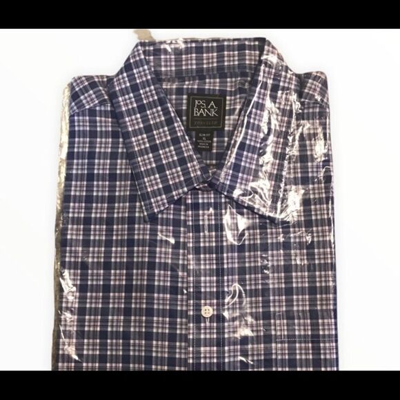 Jos A. Bank NWT XL Long Sleeve Non-Iron Shirt NWT - Picture 2 of 5